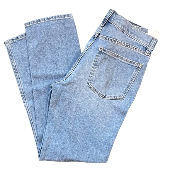 GAP 90s High Rise Straight Denim Jeans Medium Blue Indigo Wash Sz 28/6 Short NEW - Picture 6 of 13